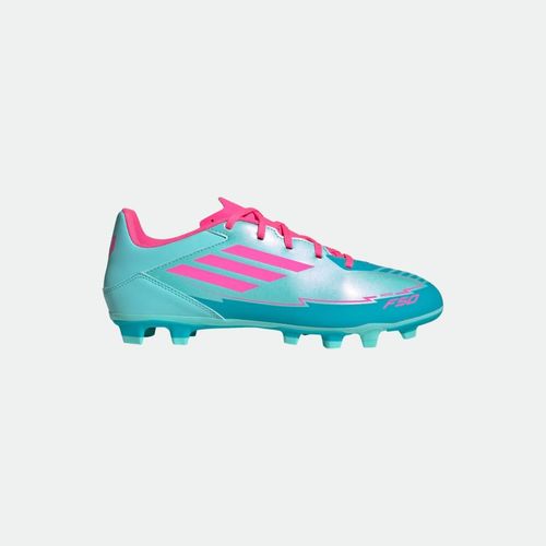 Botín Adidas F50 Club Messi - FLASH AQUA LUCID PINK LUCID CYAN