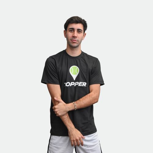 Remera Topper Gtm Pin Tenis - NEGRO JET