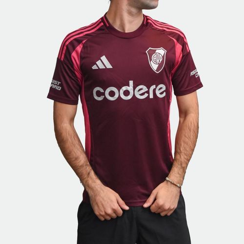 Camiseta Adidas River Plate Alternativa - TEAM MAROON 2 WILD PINK