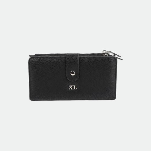 Billetera Con Solapa Joy XL Extra Large - NEGRO