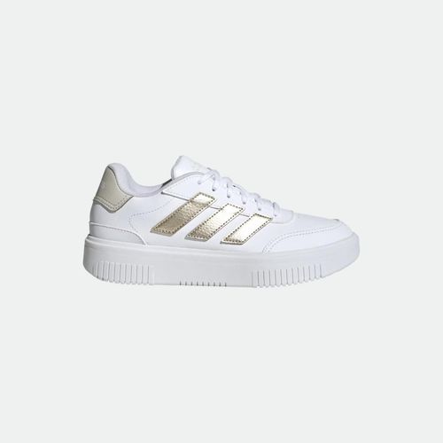 Zapatilla Adidas Courtblock Bold - CLOUD WHITE CYBER METALLIC ORBIT GREY