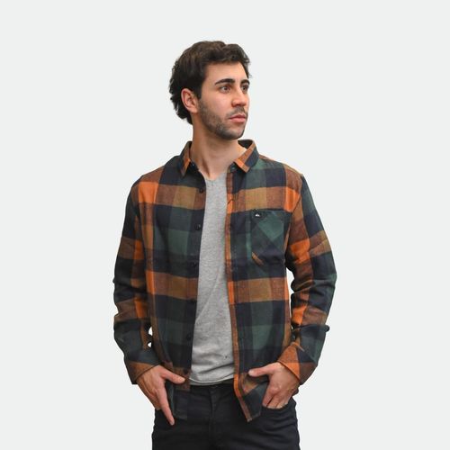 Camisa Quiksilver Motherfly - MARRON