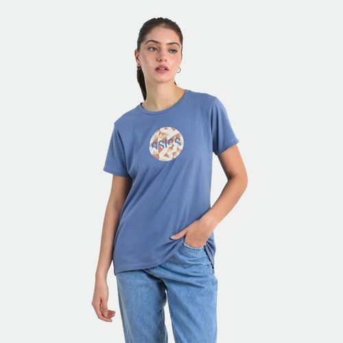 Remera Deportiva Asics Origami Mujer - BLUE