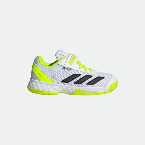 Zapatilla Tenis Adidas Niños Courtflash K Confor - CLOUD WHITE CORE BLACK LUCID LEMON