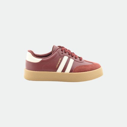 Zapatilla Thais Cravo Y Canela - Art 1573 - BURGUNDY GZA OFF WHITE