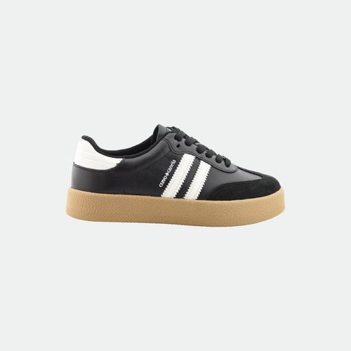 Zapatilla Thais Cravo Y Canela - Art 1573 - PRETO GZA BLANCO