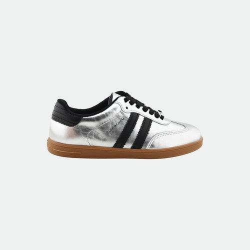 Zapatilla Pietra Cravo Y Canela - Art 1471 - MET PLATA PRETO