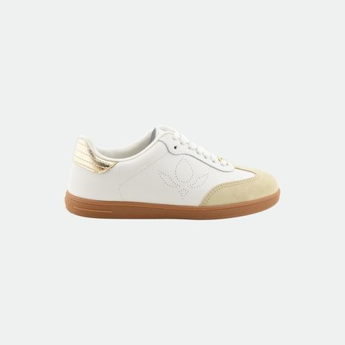 Zapatilla Pietra Cravo Y Canela - Art 1543 - NUDE BLANCO MET ORO