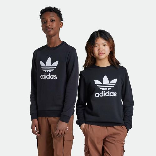 Buzo Adidas Trifolio Cuello Redondo Niños - BLACK
