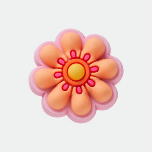 Jibbitz (Varios Modelos) - TINY ORANGE AND PINK FLOWER
