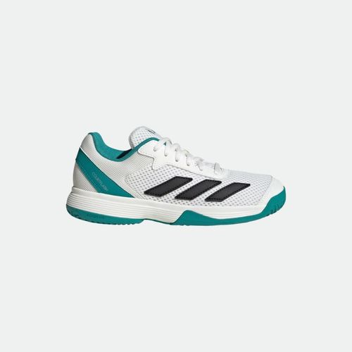 Zapatilla Courtflash K Tenis - CLOUD WHITE PURE TEAL OFF WHITE
