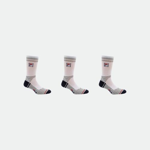Media Fila Jogo Box New - BLANCO MARINO MELANGE ROJO