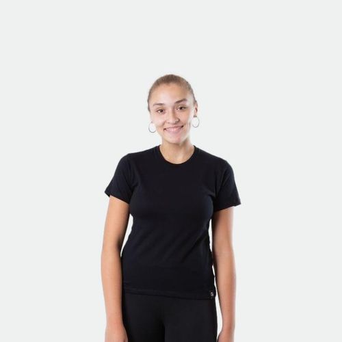 Remera mujer básica TOPPER - NEGRO JET