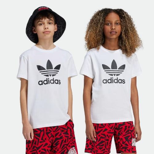 Remera Adicolor Trifolio Kids - BLANCO