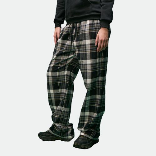 Pantalón Elepants Escoces Regular Ad - NEGRO GRIS BLANCO