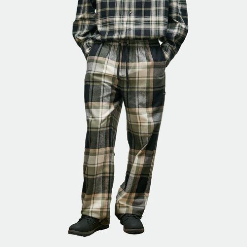 Pantalón Elepants Escoces Regular Ad - VERDE NEGRO BEIGE