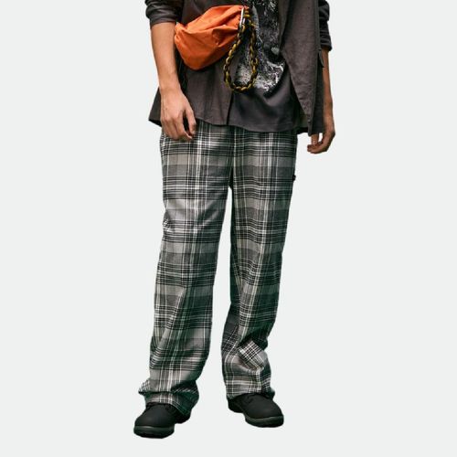 Pantalón Elepants Escoces Regular Ad - GRIS NEGRO BLANCO
