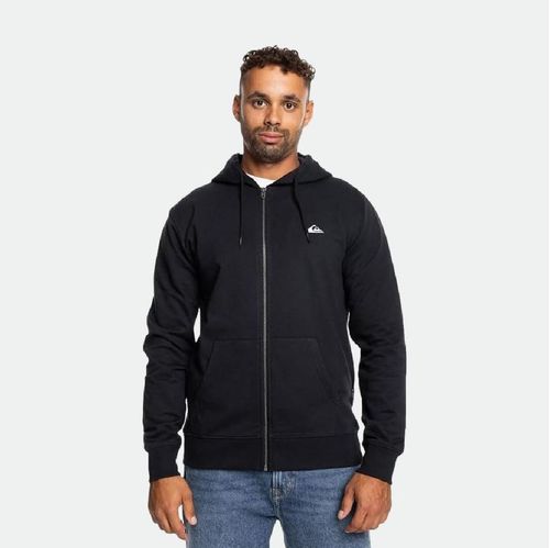 Campera Quiksilver Canguro Basic Hombre - NEGRO