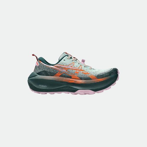 Zapatilla Trail Running Asics Trabuco Max 4 Mujer - COLD MOSS NOVA ORANGE