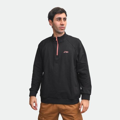 Buzo De Entrenamiento Asics Japan 1/2 Cierre Hombre - NEGRO