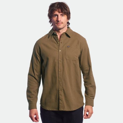 Camisa Rip Curl Flannel Plain - VERDE OSCURO