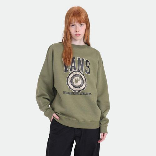 Buzo Vans Oversized Crew Mujer - VERDE LODEN GREEN