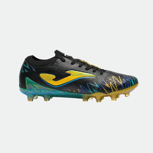 Botin Joma Striker Premium Fg - BLACK YELLOW SHIMMERING