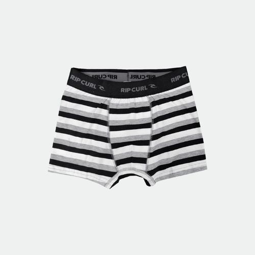 Boxer Rip Curl Stripe - BLANCO GRIS NEGRO