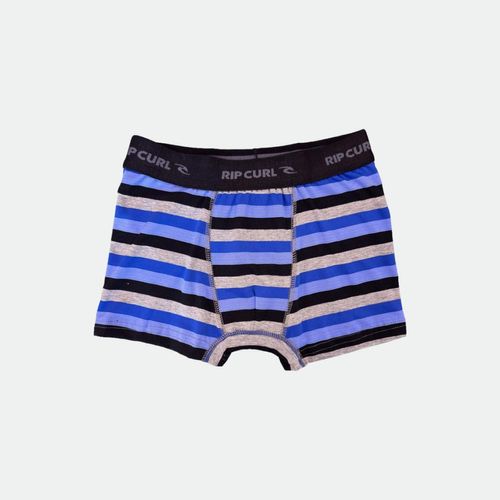 Boxer Rip Curl Stripe - AZUL GRIS NEGRO