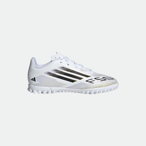 Botín Campo Adidas F50 Club Tf Jr - CLOUD WHITE CORE BLACK GOLD METALLIC