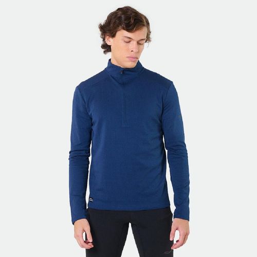 Buzo Térmico Medio Cierre Saucony Triumph 3D Hombre - NAVY BLUE