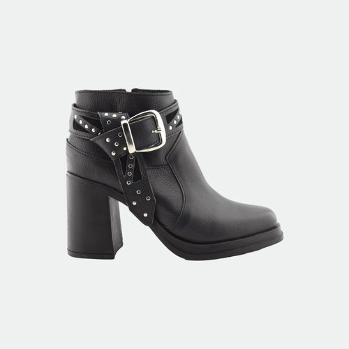 Bota Urbana Prego Con Tacón - NEGRO