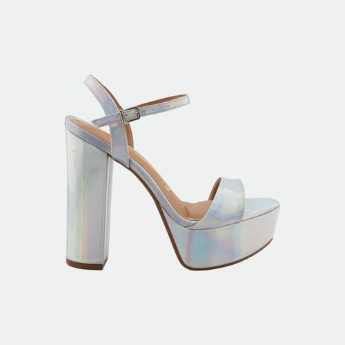 Sandalia De Vestir - PLATA METAL GLAMOUR