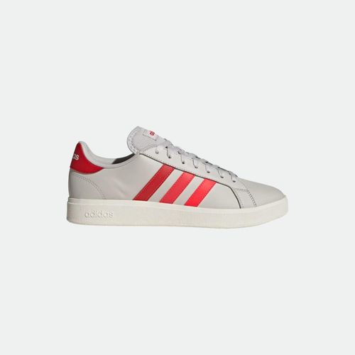Zapatila Adidas Grand Court Base 2.0 - GREY ONE LUCID RED OFF WHITE