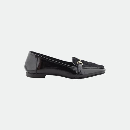 Mocasín Sole - NEGRO CHRL PELO