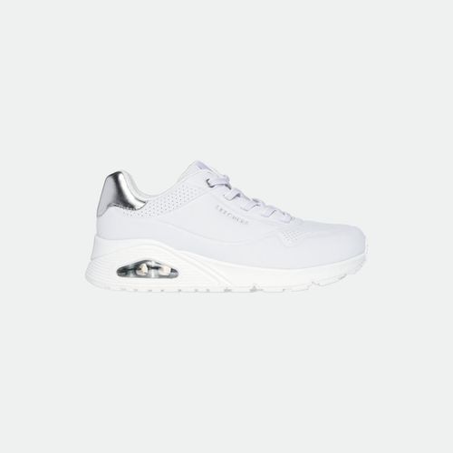 Zapatilla Skechers Uno Shimmer Away W - WHITE SILVER