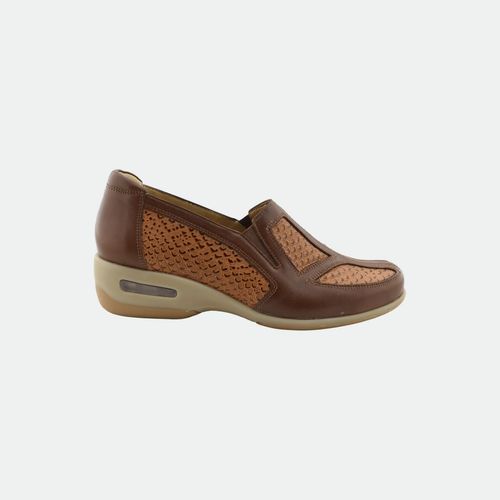Zapato Confort - CAOBA C/PITON CAMEL
