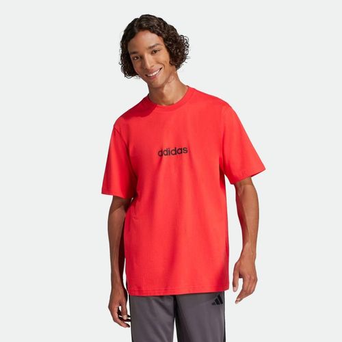 Remera Adidas M Lin Sj T - PURE RUBY BLACK