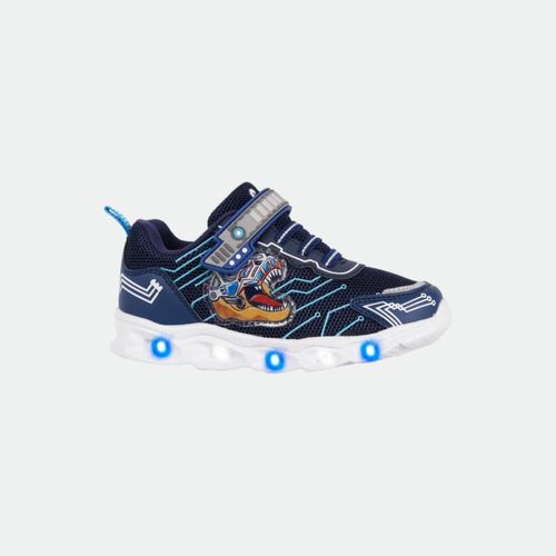 Zapatilla Footy Dino Transformer Con Luz - AZUL