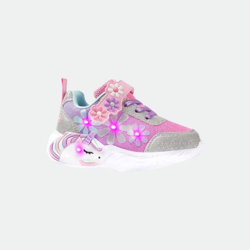 Zapatilla Footy Daisy Con Luz - LILA