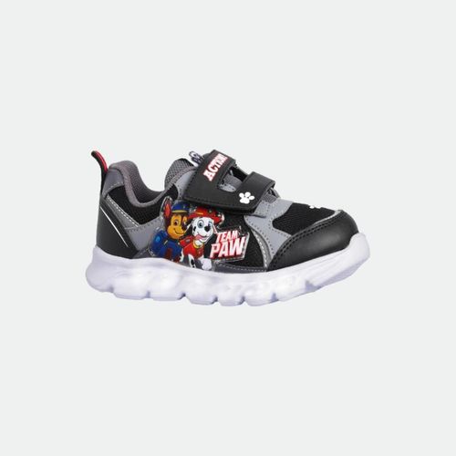 Zapatilla Footy Paw Patrol Con Luz - NEGRO GRIS