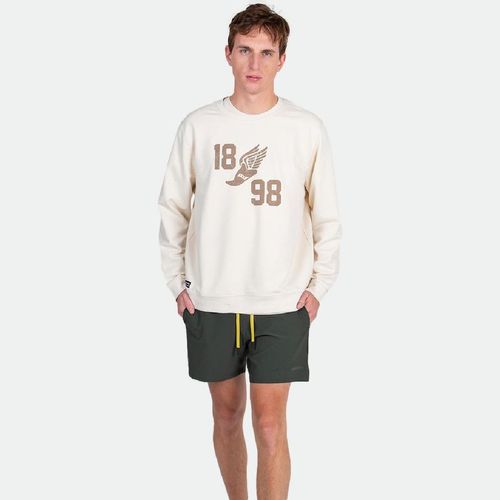 Buzo Hoodie Saucony Recovery Crew Hombre - NATURAL
