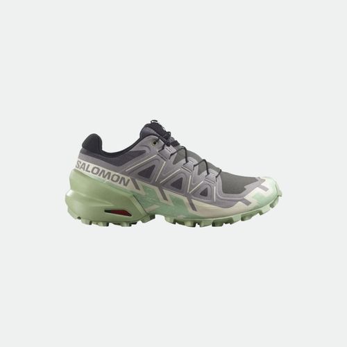 Zapatilla Trail Running Salomon Speedcross 6 W - CASTLEROCK VAINILLA ICE SMOKE GREY