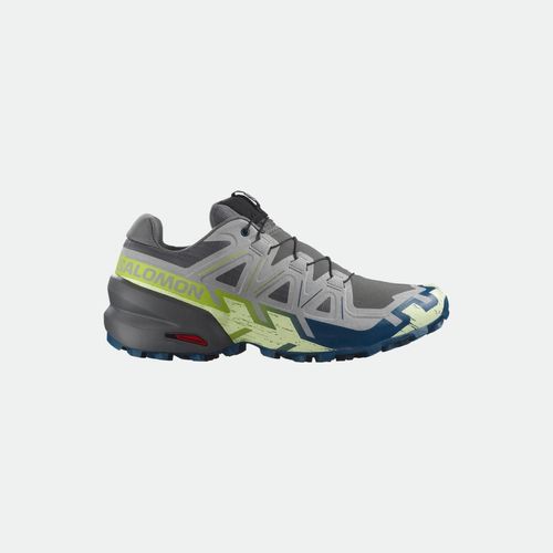 Zapatilla Trail Running Salomon Speedcross 6 M - CASTLEROCK LIME CREAM POSEIDON
