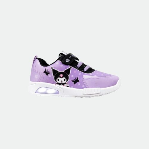 Zapatilla Footy Kuromi Con Luz - LAVANDA NEGRO