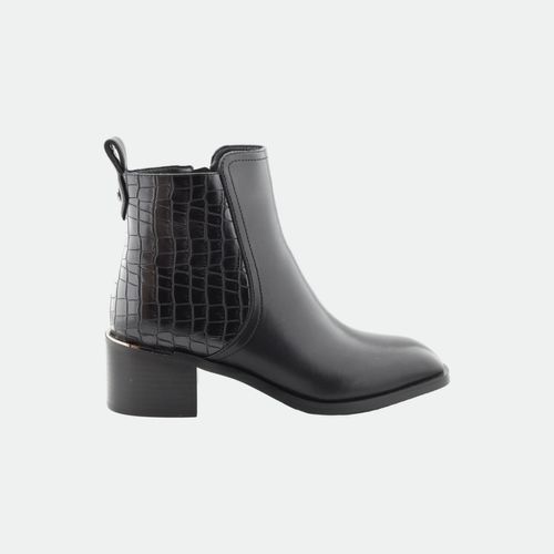 Botineta Lisa Barker - Art 8848 - NEGRO VIN CROCCO