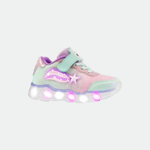 Zapatilla Footy Super Star con Luz - AQUA CMB
