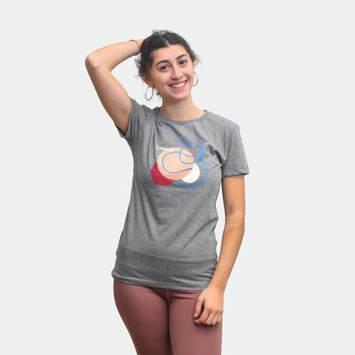 Remera Topper Tenis Mujer Gtw - GRIS MELANGE MEDIO