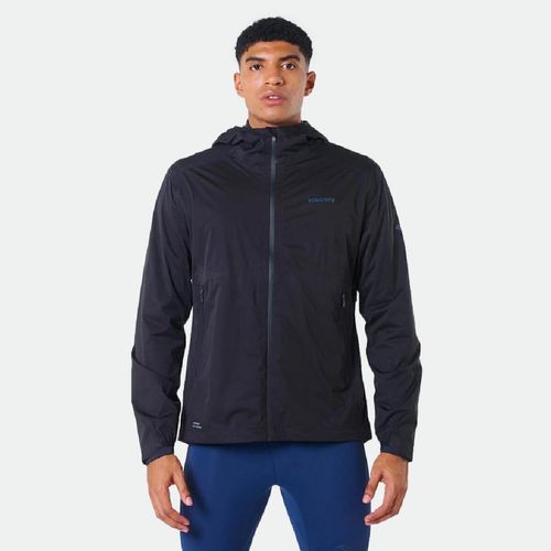 Campera Rompeviento Saucony Hurricane Waterproof Hombre - BLACK