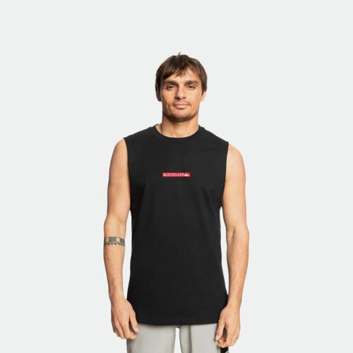 Remera Quiksilver Clicker Logo - NEGRO